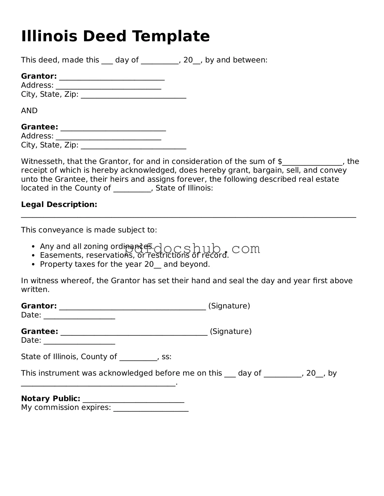 Attorney-Approved Illinois Deed Form