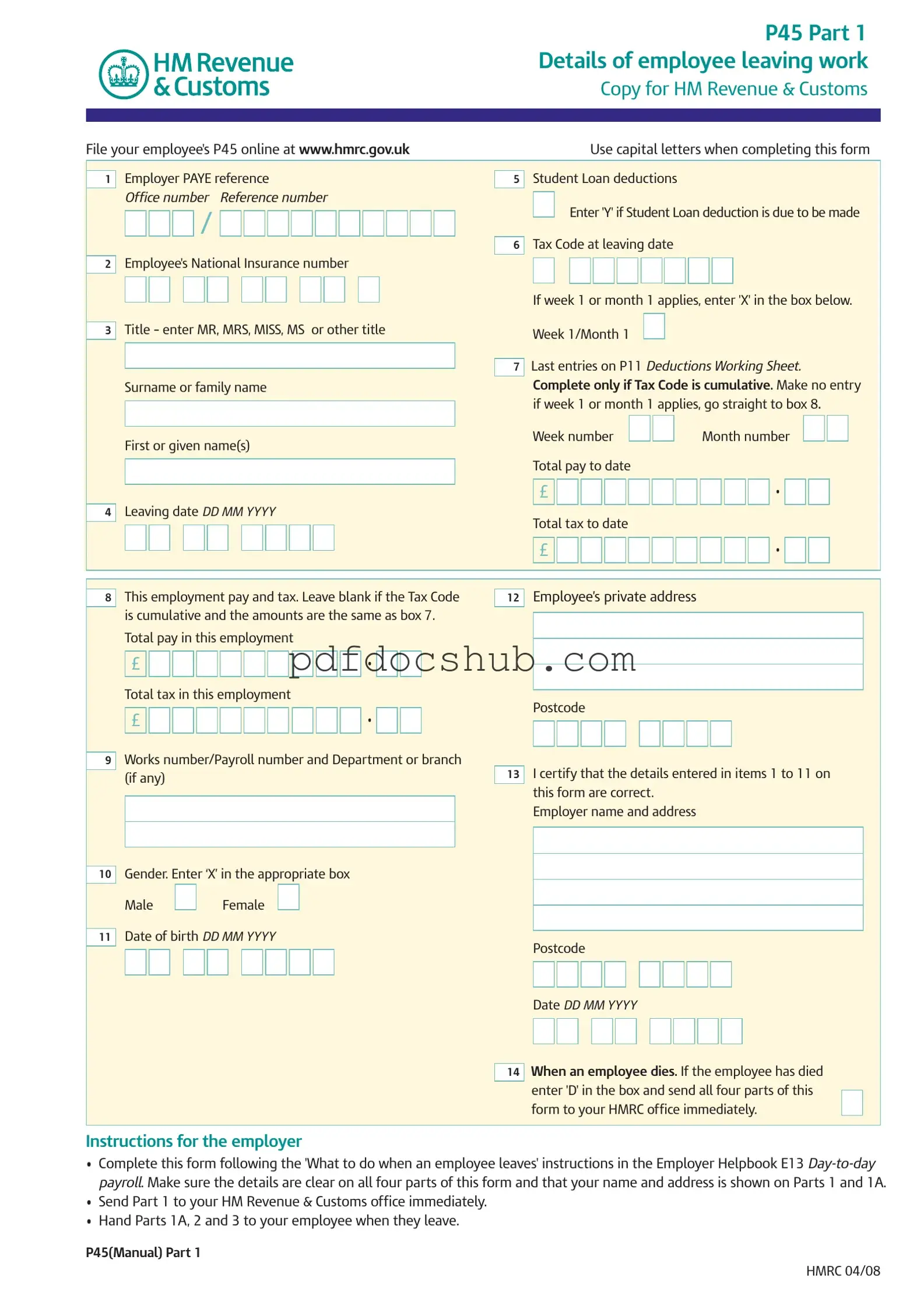 P 45 It Template