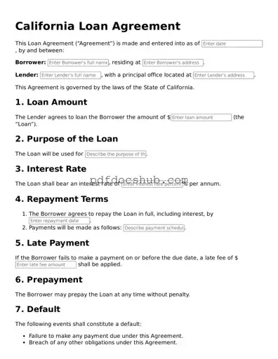 Attorney-Approved California Loan Agreement Form