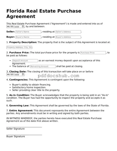 Attorney-Approved Florida Real Estate Purchase Agreement Form