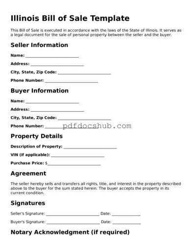 Attorney-Approved Illinois Bill of Sale Form