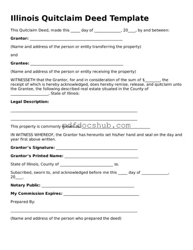 Attorney-Approved Illinois Quitclaim Deed Form
