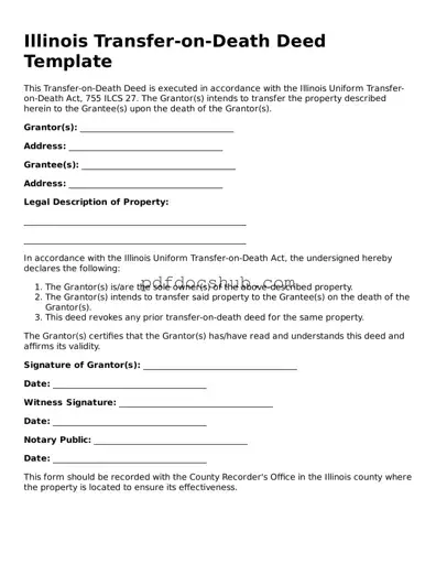 Attorney-Approved Illinois Transfer-on-Death Deed Form