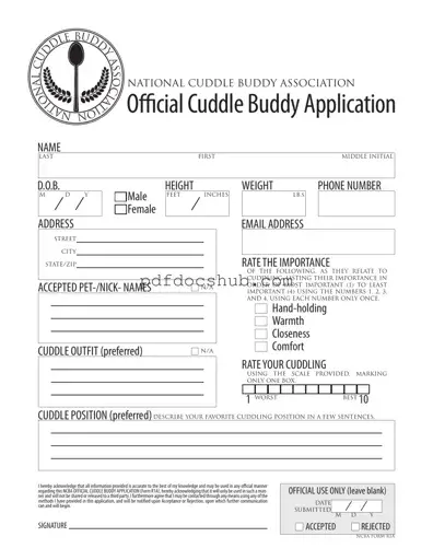 Cuddle Buddy Application Template