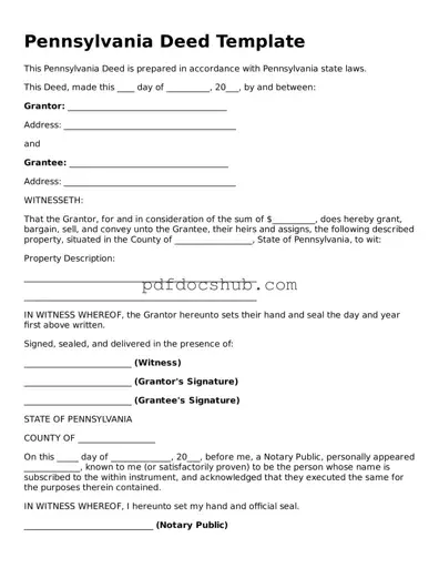 Attorney-Approved Pennsylvania Deed Form