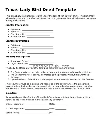 Attorney-Approved Texas Lady Bird Deed Form
