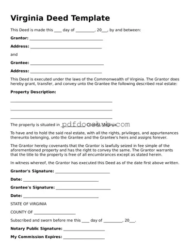 Attorney-Approved Virginia Deed Form