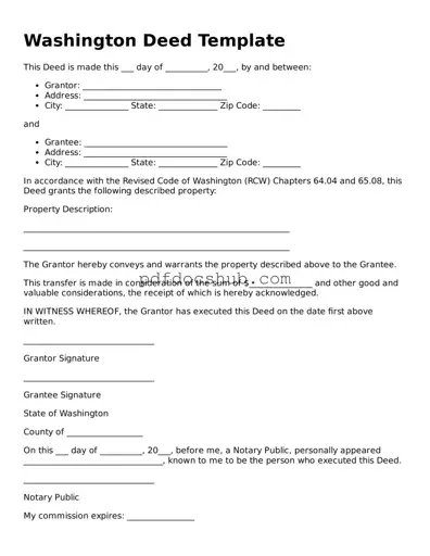Attorney-Approved Washington Deed Form